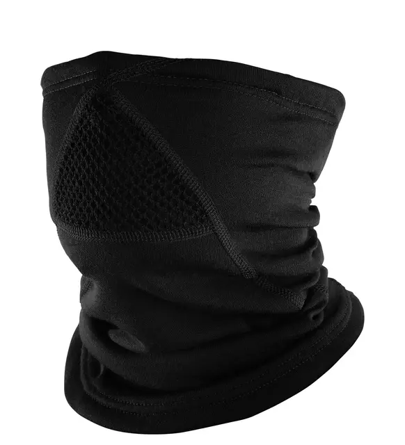 DoubleWool neckgaiter Jet Black Onesize 