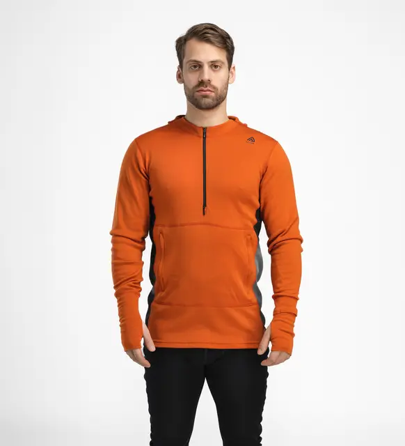 WarmWool Hoodsweater w/zip M's Gold Flame/Jet Black S 