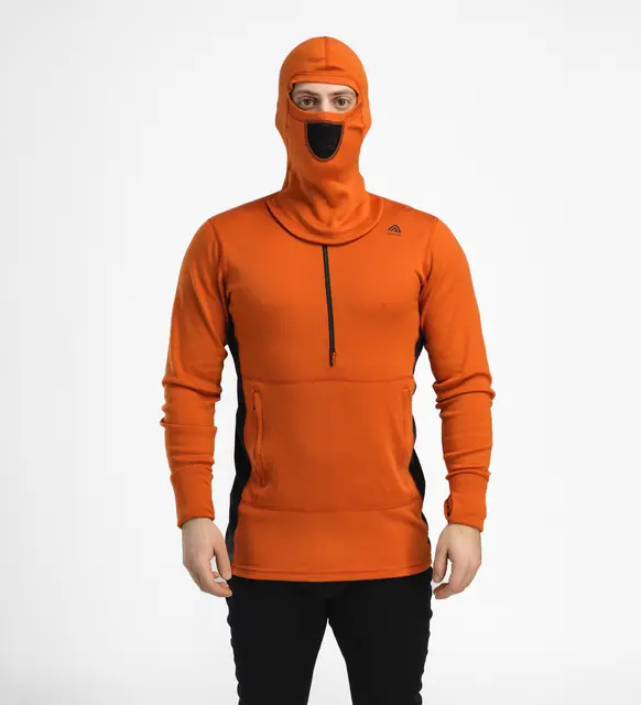 WarmWool Hoodsweater w/zip M's Gold Flame/Jet Black S 