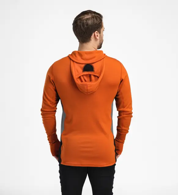WarmWool Hoodsweater w/zip M's Gold Flame/Jet Black S 