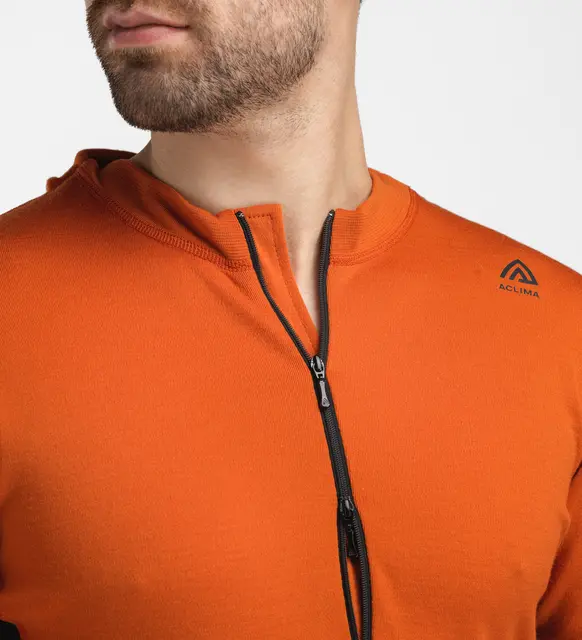 WarmWool Hoodsweater w/zip M's Gold Flame/Jet Black S 
