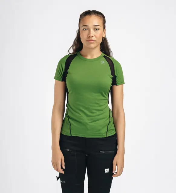 LightWool 140 sports t-shirt W's Cactus/Jet Black XS 