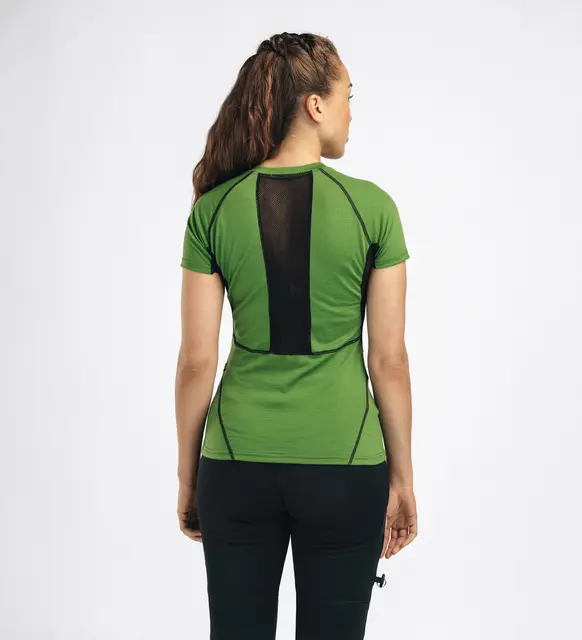 LightWool 140 sports t-shirt W's Cactus/Jet Black XS 