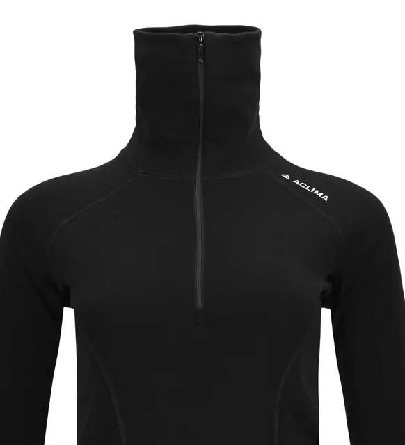 WarmWool polo W's Jet Black S 