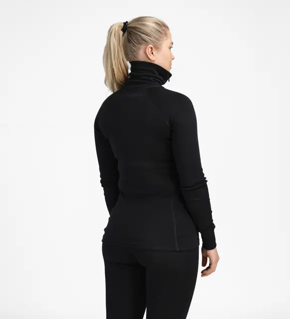 WarmWool polo W's Jet Black S 
