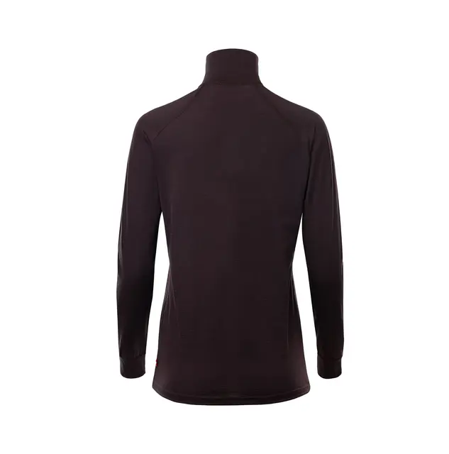 LightWool 180 Polo w/ zip W's Chocolate Plum S 