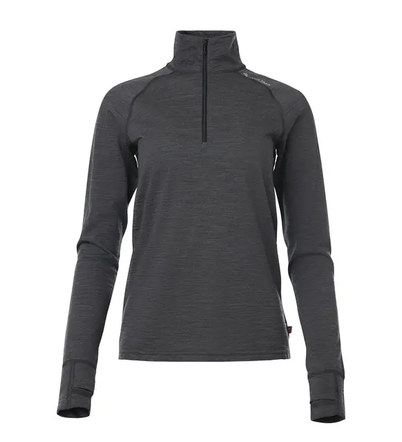 LightWool 180 Polo w/ zip W's Marengo M 