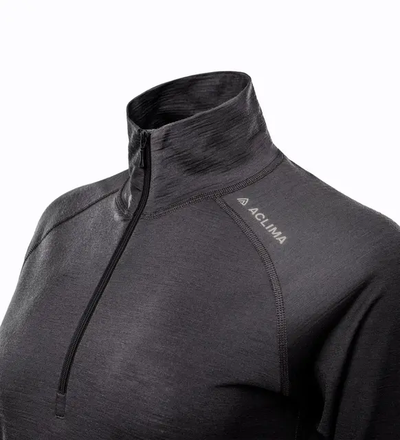 LightWool 180 Polo w/ zip W's Marengo M 