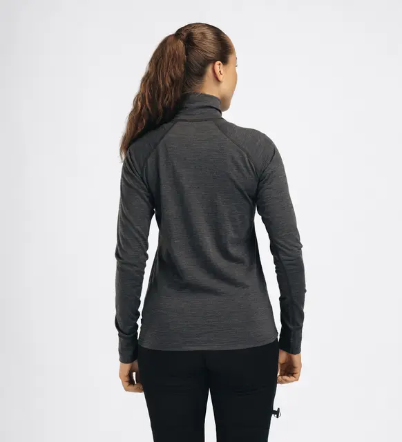 LightWool 180 Polo w/ zip W's Marengo M 