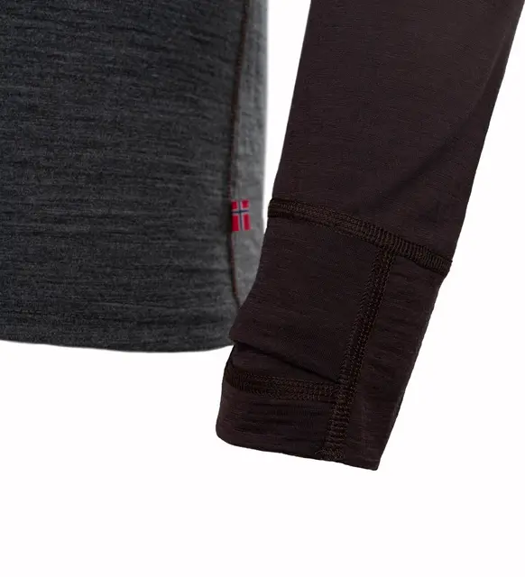 LightWool 180 Polo w/ zip M's Chocolate Plum / Marengo M 