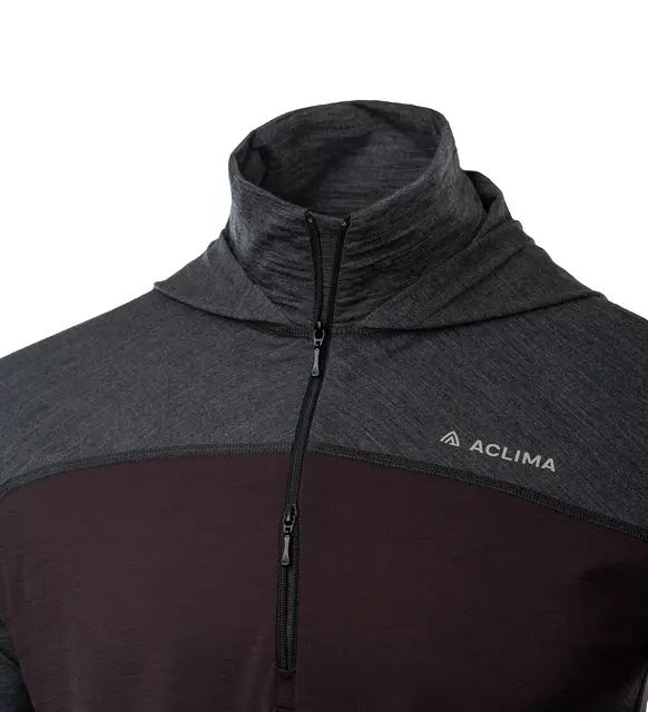 LightWool 180 Hoodie M's Chocolate Plum / Marengo M 