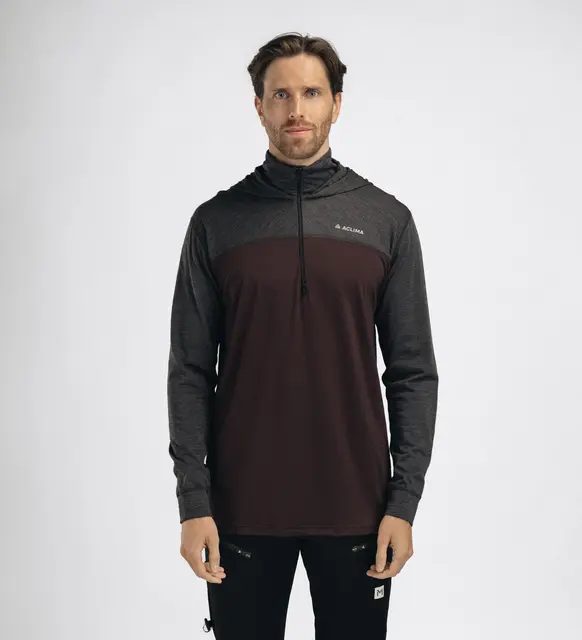 LightWool 180 Hoodie M's Chocolate Plum / Marengo M 