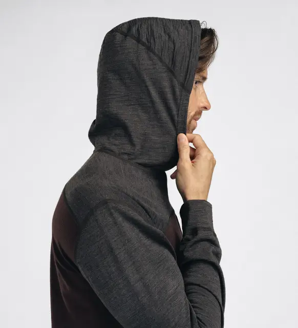 LightWool 180 Hoodie M's Chocolate Plum / Marengo M 