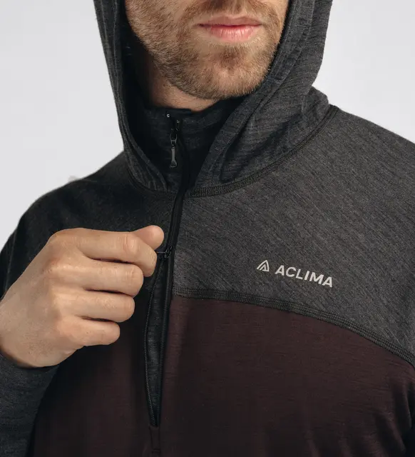 LightWool 180 Hoodie M's Chocolate Plum / Marengo M 