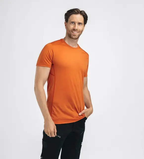 LightWool 140 Trail Tee M's Apricot Orange L 