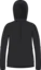 LightWool 140 Hoodie w/zip W's Jet Black XS 