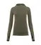 WarmWool hoodsweater w/zip W's Olive Night / Spiced Coral XS 